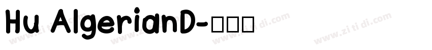 Hu AlgerianD字体转换